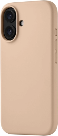 Чехол силиконовый MagSafe uBear  iPhone 16, латте